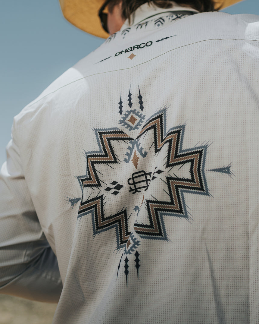 Mens Long Sleeve Button Up | Kyle Strait Signature Rattlesnake