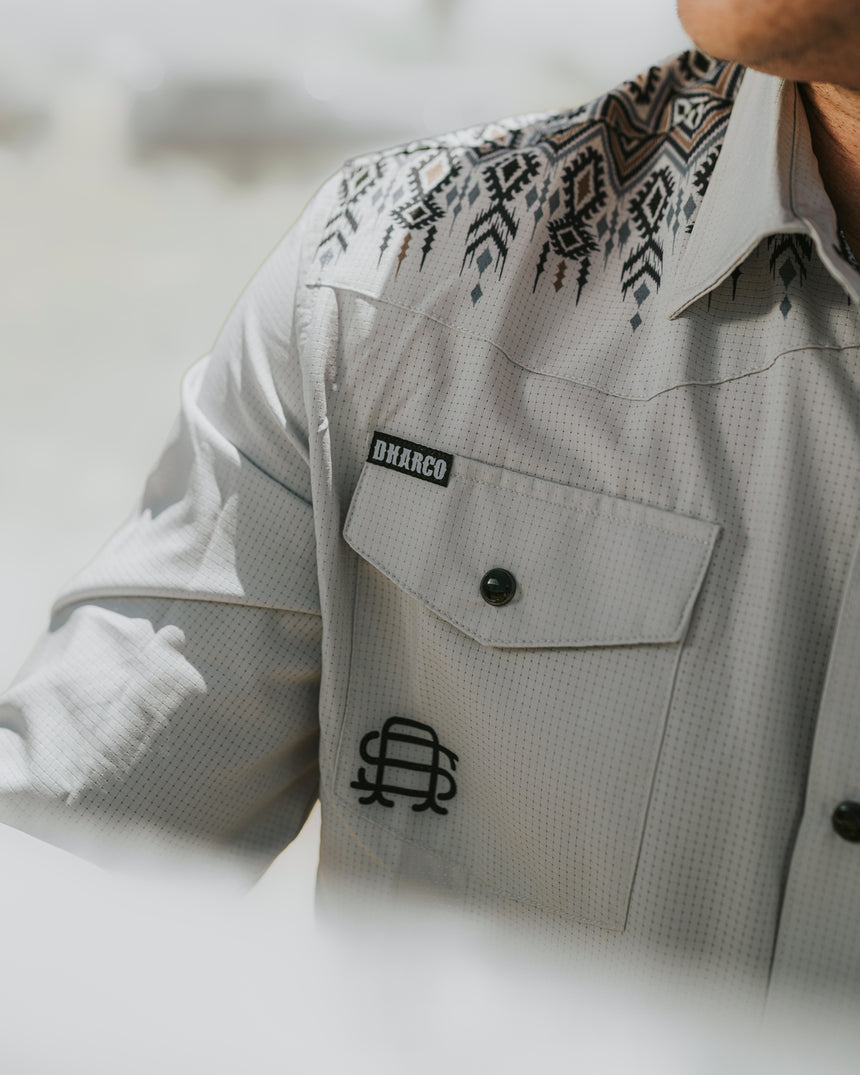 Mens Long Sleeve Button Up | Kyle Strait Signature Rattlesnake