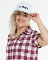 Flat Brim Trucker | White | Caps | UNISEX ACCESSORIES | DHaRCO | Image 5 of 5