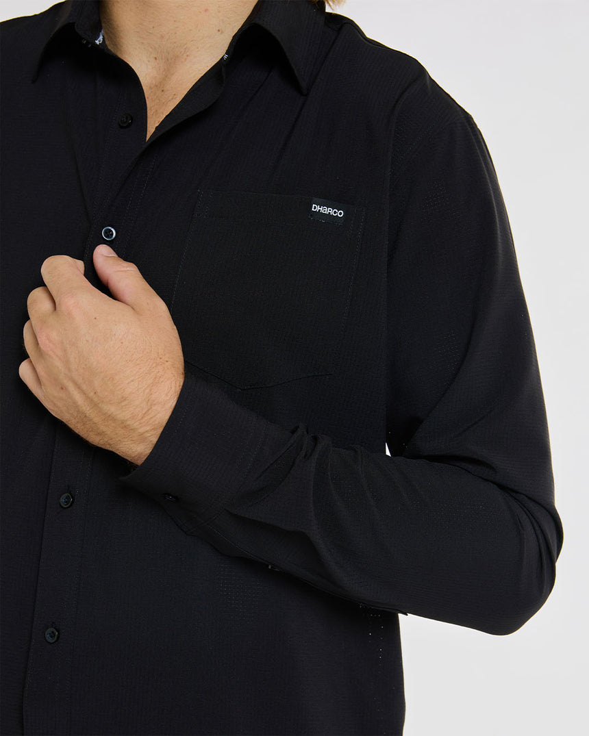 Mens Long Sleeve Button Up | Cash