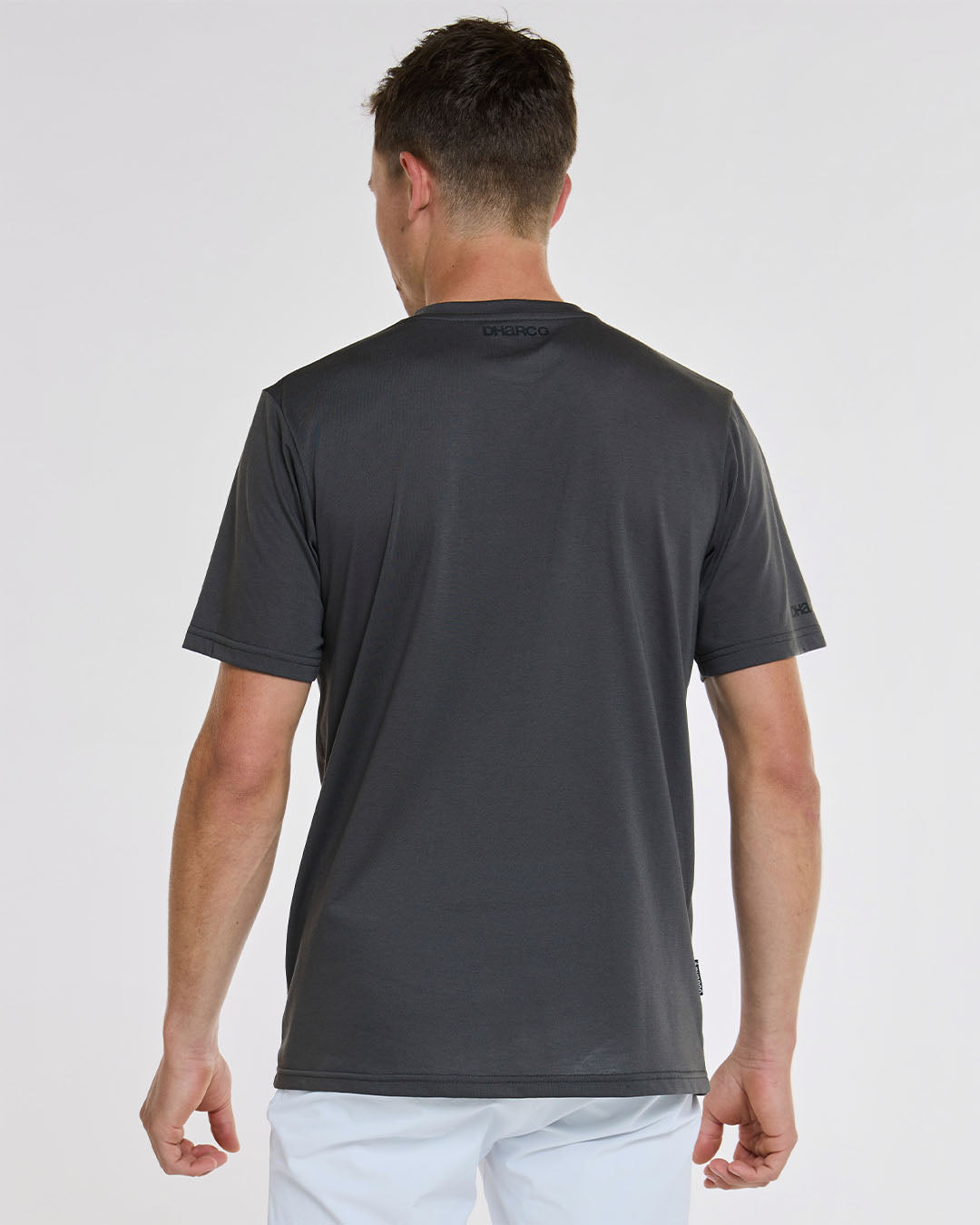 Mens Short Sleeve Tech Tee | Charcoal